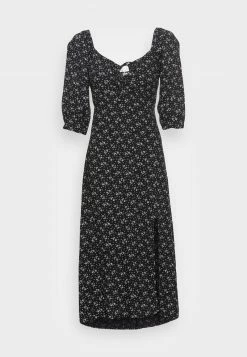 Hollister Co. WOVEN MIDI DRESS - Freizeitkleid - Black | Damen -Hollister Co Verkäufe 2022 d0e8cfc73e984f32b319c1215abb801e