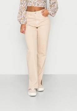 Hollister Co. UHR PINK SIDE SLIT 90S VINT - Jeans Relaxed Fit - Off White | Damen