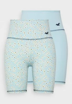 Hollister Co. BIKER FLOWER PRINT 2 PACK - Shorts - Blue | Damen