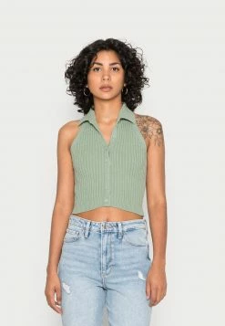 Hollister Co. BARE SWEATER - Strickpullover - Green Bay Cable | Damen