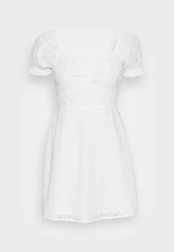 Hollister Co. DRESS SHIFFLEY - Freizeitkleid - White | Damen -Hollister Co Verkäufe 2022 d1d483585d414ac6a6199d39cd8b2a76