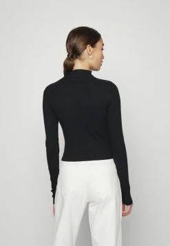 Hollister Co. SEAMED MOCK - Langarmshirt - Casual Black | Damen -Hollister Co Verkäufe 2022 d24b7a7009f94a83bef97889d67844c0