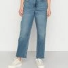 Hollister Co. CURVY KNEE VINT - Jeans Straight Leg - Blue | Damen -Hollister Co Verkäufe 2022 d5973b2ee1aa4adc97faba25d6a6f94d