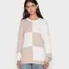 Hollister Co. OVERSIZED CREW PATCHWORK - Strickpullover - Patchwork | Damen -Hollister Co Verkäufe 2022 d650ffe1e80949aa84c778ce4c4959f3