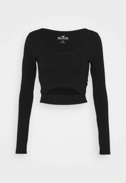 Hollister Co. CUT OUT - Langarmshirt - Black | Damen -Hollister Co Verkäufe 2022 d676bb10313b435a818925193cb79326