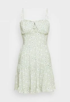 Hollister Co. BARE RUCHED BUST DRESS - Freizeitkleid - Green | Damen -Hollister Co Verkäufe 2022 d78ecc9a9c014ff48238a923b9a8feec