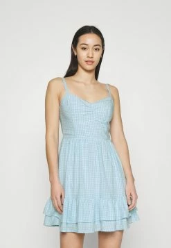 Hollister Co. BARE SHORT DRESS - Freizeitkleid - Light Blue | Damen