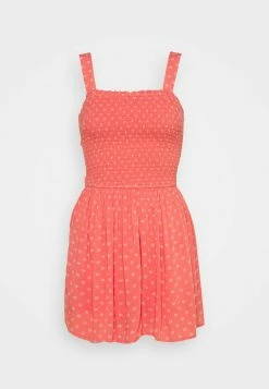Hollister Co. WEBEX BARE SMOCKED TIEBACK ROMPER - Jumpsuit - Coral | Damen -Hollister Co Verkäufe 2022 d90e3e119ba4416bbe214f6cfaff83e3