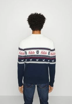 Hollister Co. FAIR ISLE CREW - Strickpullover - Navy Pattern | Herren -Hollister Co Verkäufe 2022 da76e9e3db744a18ad29d36f669fdf6d