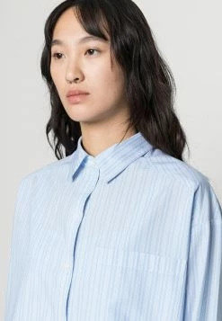 Hollister Co. PREP SHIRTING - Hemdbluse - Blue/white | Damen -Hollister Co Verkäufe 2022 daa75368f06f4c36a147acc9788255ab