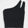 Hollister Co. CUT OUT ONE SHOULDER - Top - Black | Damen