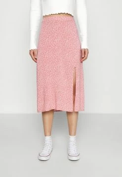 Hollister Co. SLIP SKIRT - A-Linien-Rock - Coral | Damen