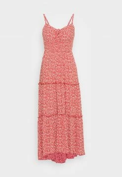Hollister Co. BARE MIDI - Freizeitkleid - Red | Damen -Hollister Co Verkäufe 2022 dbcc53ac9cfe48119339be729d461165