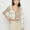 Hollister Co. Strickjacke - Neutral Plaid | Damen
