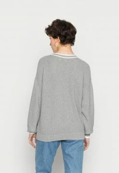 Hollister Co. OVERSIZED SWEATER - Strickpullover - Grey | Damen -Hollister Co Verkäufe 2022 dc43b29c7be0419da2ba55ba70833a59