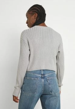 Hollister Co. EASY CROP CARDI - Strickjacke - Grey | Damen -Hollister Co Verkäufe 2022 dd5bd68dfe4f4bdfb8727e5f87ef5f23