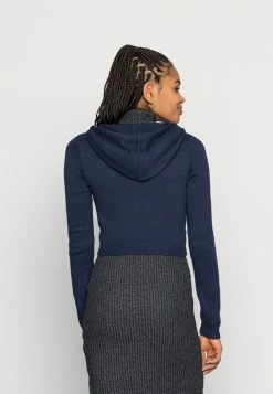 Hollister Co. FULL ZIP CARDIGAN - Strickjacke - Navy/green Argyle | Damen -Hollister Co Verkäufe 2022 ddafdd52df07464e9b846e13ed4d3f77
