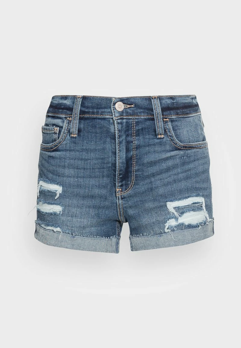 Hollister Co. DARK DESTROY - Jeans Shorts - Dark Blue | Damen 6 Hollister Co. DARK DESTROY - Jeans Shorts - Dark Blue | Damen – Bild 4