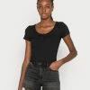 Hollister Co. SEAMLESS SNAP HENLEY - T-Shirt Basic - Casual Black | Damen -Hollister Co Verkäufe 2022 ded8afcb6bc641ffb8349d64991f9948