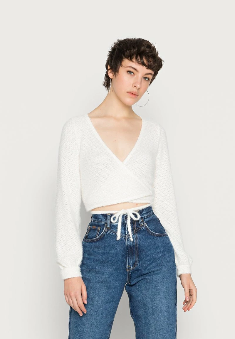 Hollister Co. COZY EYELASH WRAP - Langarmshirt - Jet Stream | Damen 3 Hollister Co. COZY EYELASH WRAP - Langarmshirt - Jet Stream | Damen