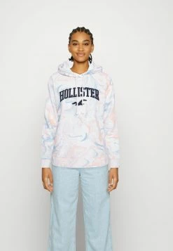 Hollister Co. TECH CORE MARBLE - Sweatshirt - Blue/orange | Damen