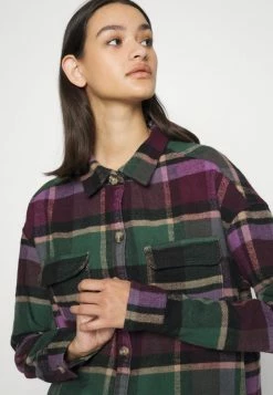 Hollister Co. OVERSIZED SHACKET - Leichte Jacke - Green/brown/multi | Damen -Hollister Co Verkäufe 2022 e2200184f5814116b82abe909be0fa2a