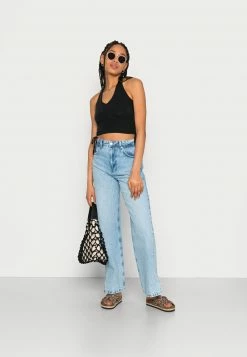 Hollister Co. DOUBLE SIDE CINCH HALTER - Top - Casual Black | Damen -Hollister Co Verkäufe 2022 e4fd37278c584b0fbe6a1ab179fabaa1