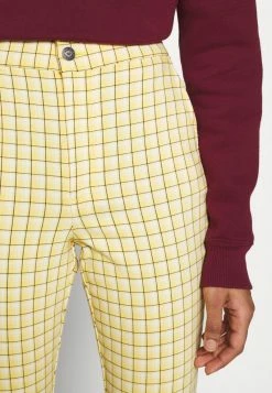 Hollister Co. PLAID - Stoffhose - Yellow | Damen -Hollister Co Verkäufe 2022 e55e4b25919c423aa67c3cab4e62d9bf