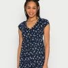 Hollister Co. TIERED SHORT DRESS - Freizeitkleid - Navy Floral | Damen -Hollister Co Verkäufe 2022 e6192668f2df40deabd71ebaf46df289