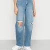 Hollister Co. Jeans Relaxed Fit - Blue Denim | Damen -Hollister Co Verkäufe 2022 e802487fcce6482b908688a318d4c9db