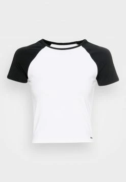 Hollister Co. BASEBALL RINGER - T-Shirt Print - Black/white | Damen -Hollister Co Verkäufe 2022 e9279587f11f476c997c8285c7a6f138