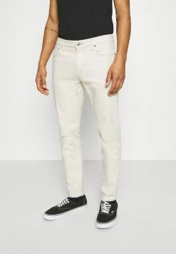 Hollister Co. HEM GRINDING - Jeans Slim Fit - Ecru | Herren