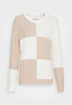 Hollister Co. OVERSIZED CREW PATCHWORK - Strickpullover - Patchwork | Damen -Hollister Co Verkäufe 2022 e9c8f2e58ac74e839cf5754c68337dc7