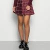 Hollister Co. SPLICED PLEATED PLAID SKIRT - Minirock - Burg Spliced | Damen