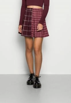 Hollister Co. SPLICED PLEATED PLAID SKIRT - Minirock - Burg Spliced | Damen