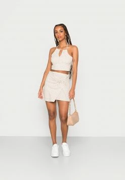 Hollister Co. Minirock - Brown Gingham | Damen -Hollister Co Verkäufe 2022 eaf466adf82f4955b2a906ed396f6003