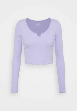 Hollister Co. NOTCH NECK - Langarmshirt - Purple | Damen -Hollister Co Verkäufe 2022 eb066cbeddb84324ab96b5f0c6c0cba5