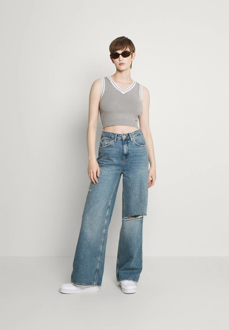 Hollister Co. Strickpullover - Light Grey White Tipping | Damen 4 Hollister Co. Strickpullover - Light Grey White Tipping | Damen – Bild 2