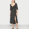 Hollister Co. WOVEN MIDI DRESS - Freizeitkleid - Black | Damen -Hollister Co Verkäufe 2022 eb80af1d265c43589d81e7dc777b8592