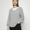 Hollister Co. EYELASH V NECK - Strickpullover - Grey | Damen -Hollister Co Verkäufe 2022 ebf1fb34b90d44f8ab35e7e97002df94