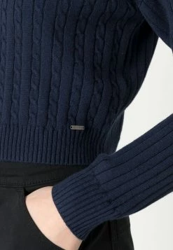 Hollister Co. CYBER DROP SOLIDS - Strickpullover - Navy Blazer | Damen -Hollister Co Verkäufe 2022 ec4ed7a13d67459da667f1730b07384b