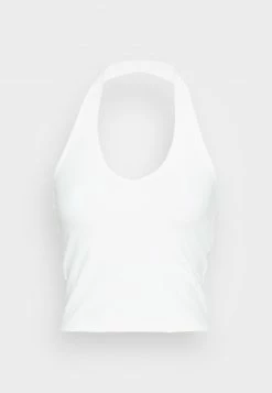 Hollister Co. BARE HALTER - Top - White | Damen -Hollister Co Verkäufe 2022 eca005375030434fa6ef394177c4554d