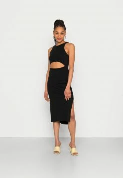 Hollister Co. MIDI DRESS - Freizeitkleid - Black Solid | Damen