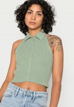 Hollister Co. BARE SWEATER - Strickpullover - Green Bay Cable | Damen -Hollister Co Verkäufe 2022 ed4bcd6596874a78ace43e57bd9ccf20