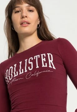 Hollister Co. HERITAGE BABY - Langarmshirt - Burg | Damen -Hollister Co Verkäufe 2022 ee10acd03f554332bec217cfedb69642
