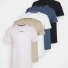 Hollister Co. CREW SEASONAL MIXED MARKETING 5 PACK - T-Shirt Basic - Multi-coloured | Herren