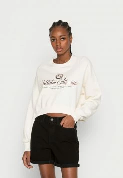 Hollister Co. CYBER DROP CREW - Sweatshirt - Antique White | Damen