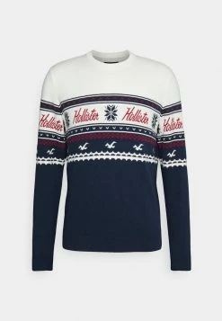 Hollister Co. FAIR ISLE CREW - Strickpullover - Navy Pattern | Herren -Hollister Co Verkäufe 2022 f0a6d1a2a2454fab845df8260956d890