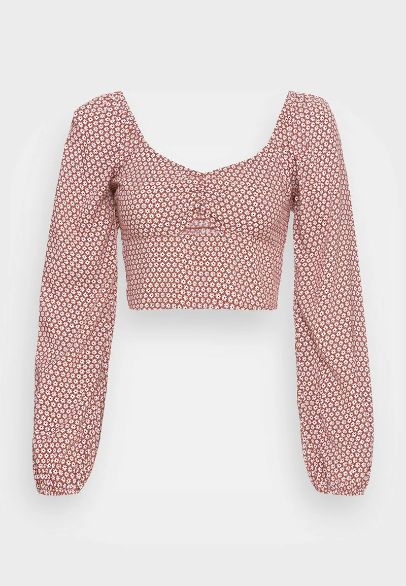 Hollister Co. MELROSE CUTOUT - Langarmshirt - Brown Geo Floral | Damen 6 Hollister Co. MELROSE CUTOUT - Langarmshirt - Brown Geo Floral | Damen – Bild 4