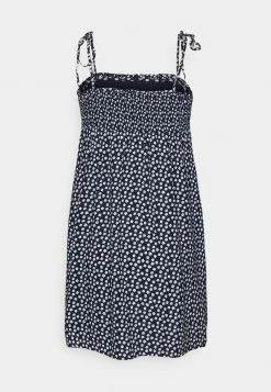 Hollister Co. RUCHED TIE STRAP DRESS - Freizeitkleid - Navy | Damen -Hollister Co Verkäufe 2022 f19aa9eeef074a18a34456568d6a9e92